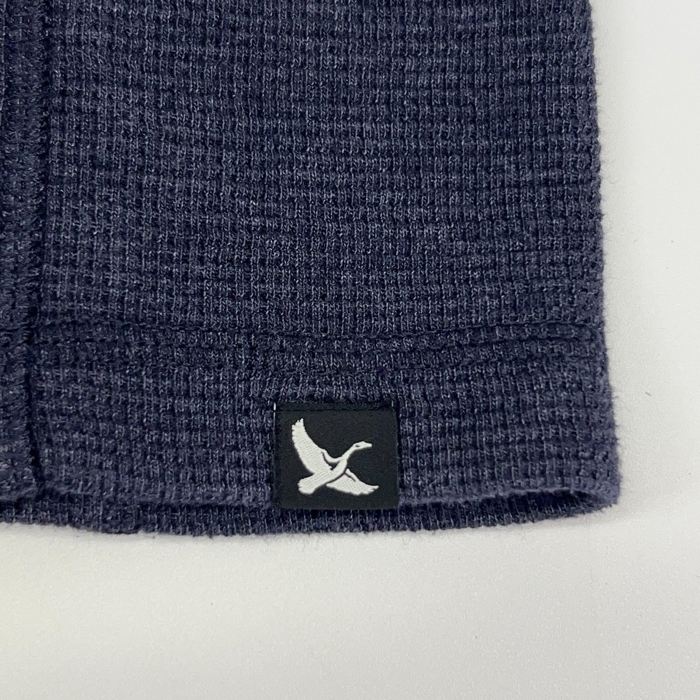 Eddie Bauer Thermal Henley XL X‑Large Blue Cotton Polyester Long Sleeve Shirt