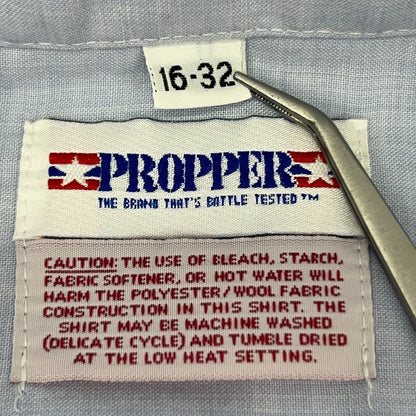Propper USAF Air Force Shirt 16‑32 AF Blue Polyester Wool Uniform Long Sleeve