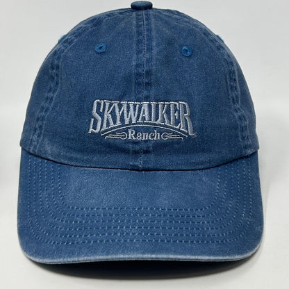 Skywalker Ranch Dad Hat Baseball Cap Star Wars Movie Film Studio Strapback Blue