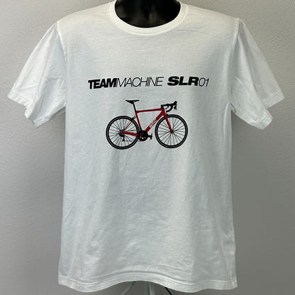 BMC Switzerland Bikes T Shirt Mens Large Teammachine SLR 01 Bicycle Cycler White