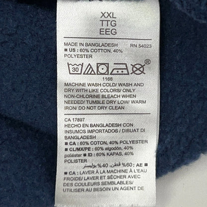 Old Navy 1/4 Quarter Zip Sweatshirt Mens 2XL XXL Navy Blue Pullover Cotton Blend