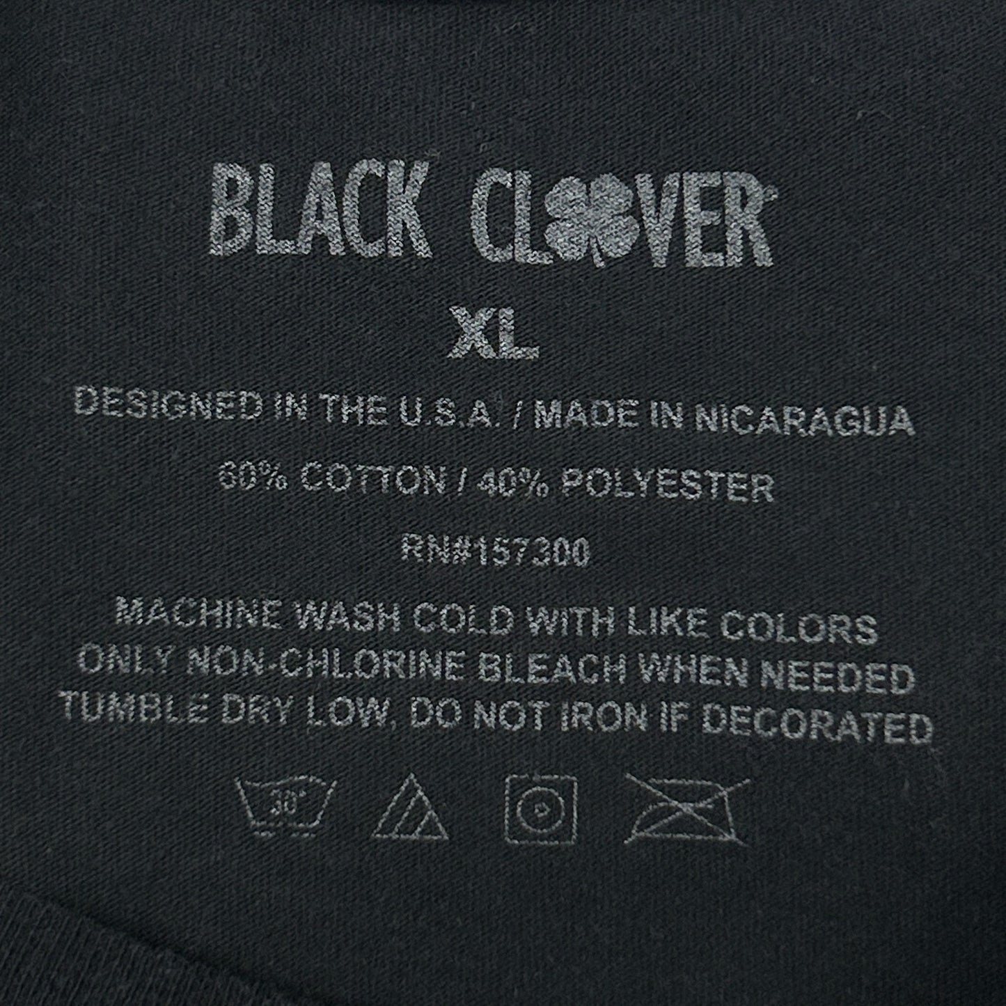 Black Clover I'd Tap That T Shirt Live Lucky Golfer Golfing Black Tee L Large