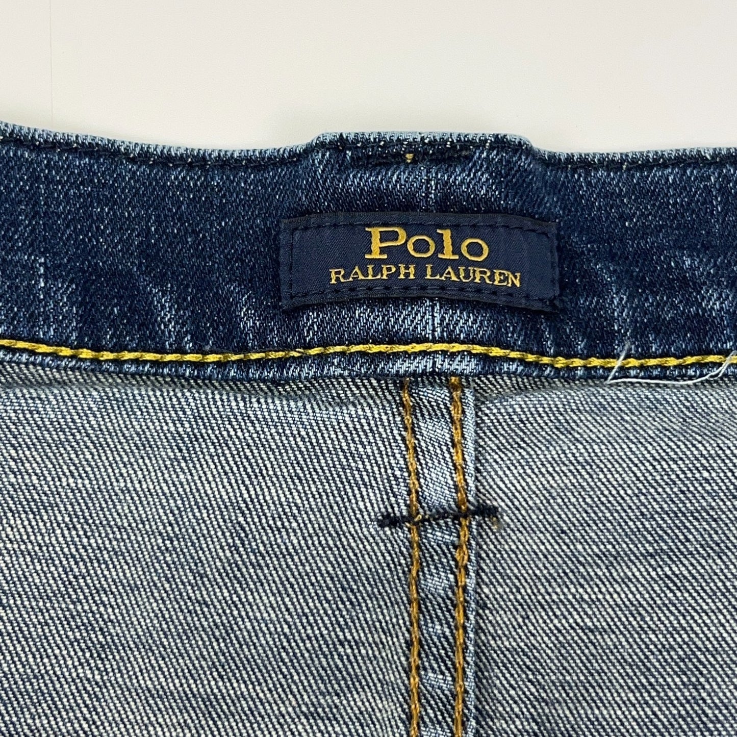 Polo Ralph Lauren Hamilton Denim Jeans Relaxed Fit Straight Stretch Blue 50x31