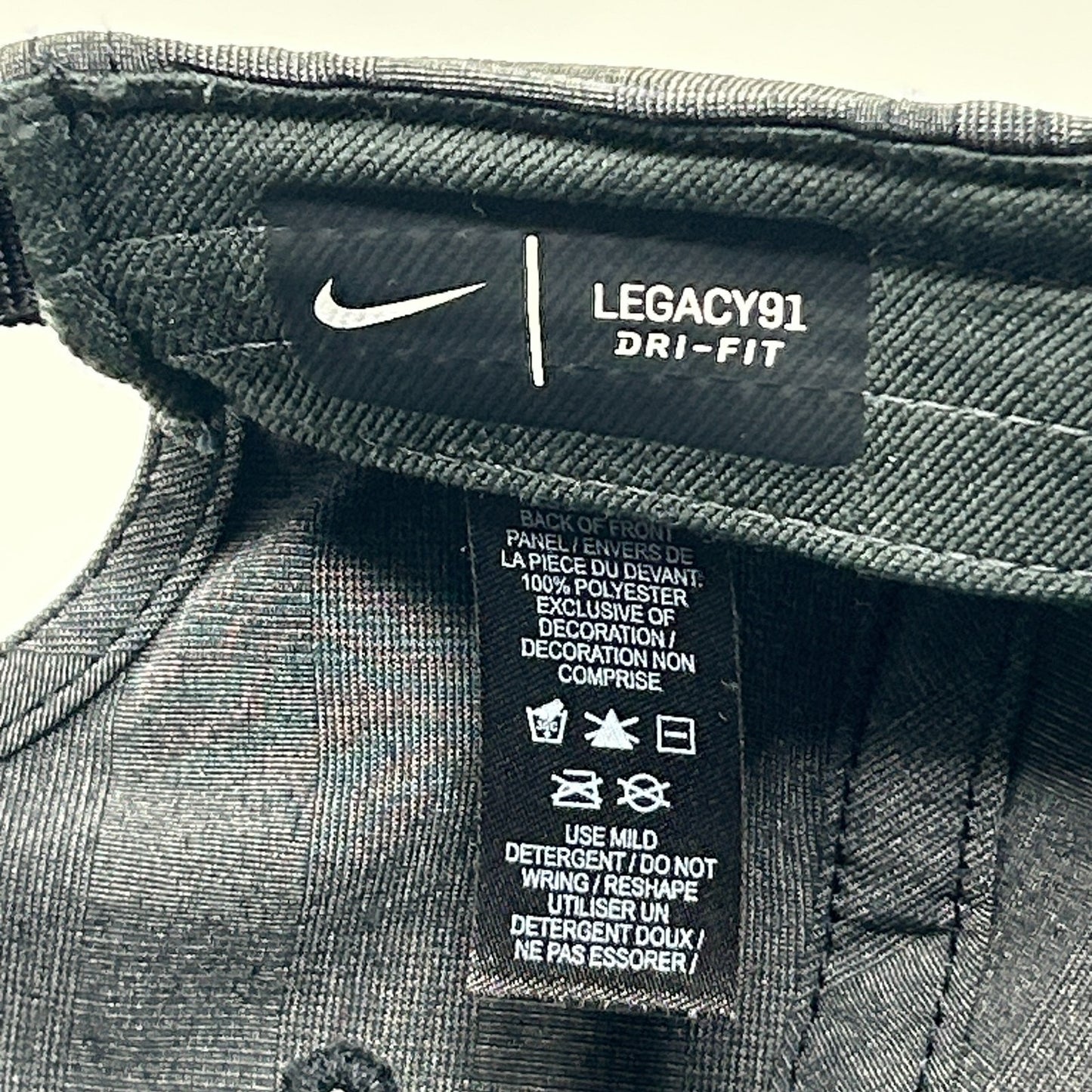 Nike Golf Hat Baseball Cap Golfer Golfing Legacy91 Dri-Fit Strapback Gray - Neon Vintage