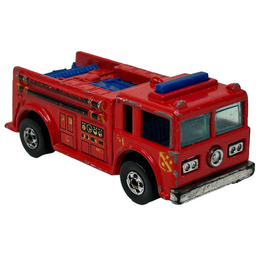 Fire-Eater Fire Engine Hot Wheels Diecast Toy Car Fire Truck Vintage 1989 Red