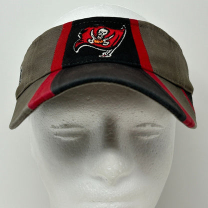 Tampa Bay Buccaneers Visor Hat Cap NFL Football Reebok Brown Strapback