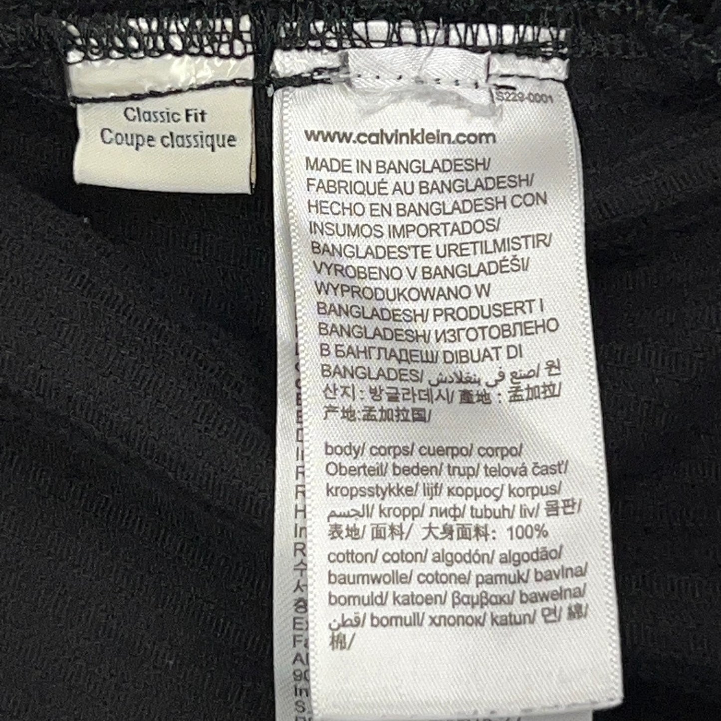 Calvin Klein Jeans Corduroy Shirt Black Button Up Long Sleeve Mens XXL 2XL