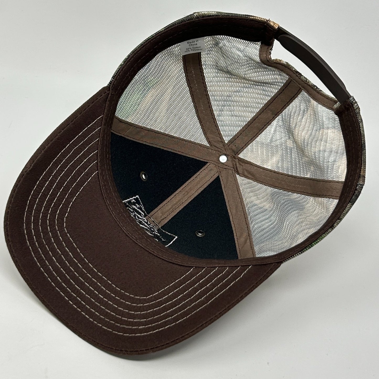 The Home Depot Trucker Hat Baseball Cap Hunting Camouflage Mesh Snapback Brown