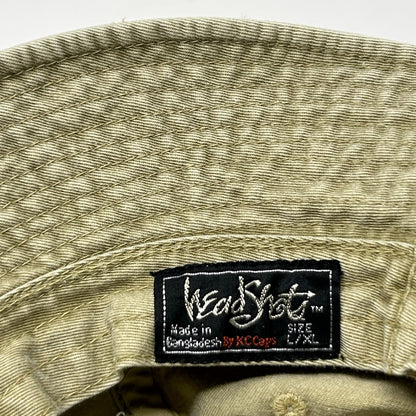 Vintage 90s Culvers Restaurant Bucket Hat Beige Fishermans Hat Pail Hat L-XL