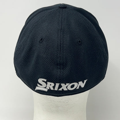 Srixon Hat Baseball Cap A-Flex Fitted L-XL Golf Golfer Golfing Black 6 Panel
