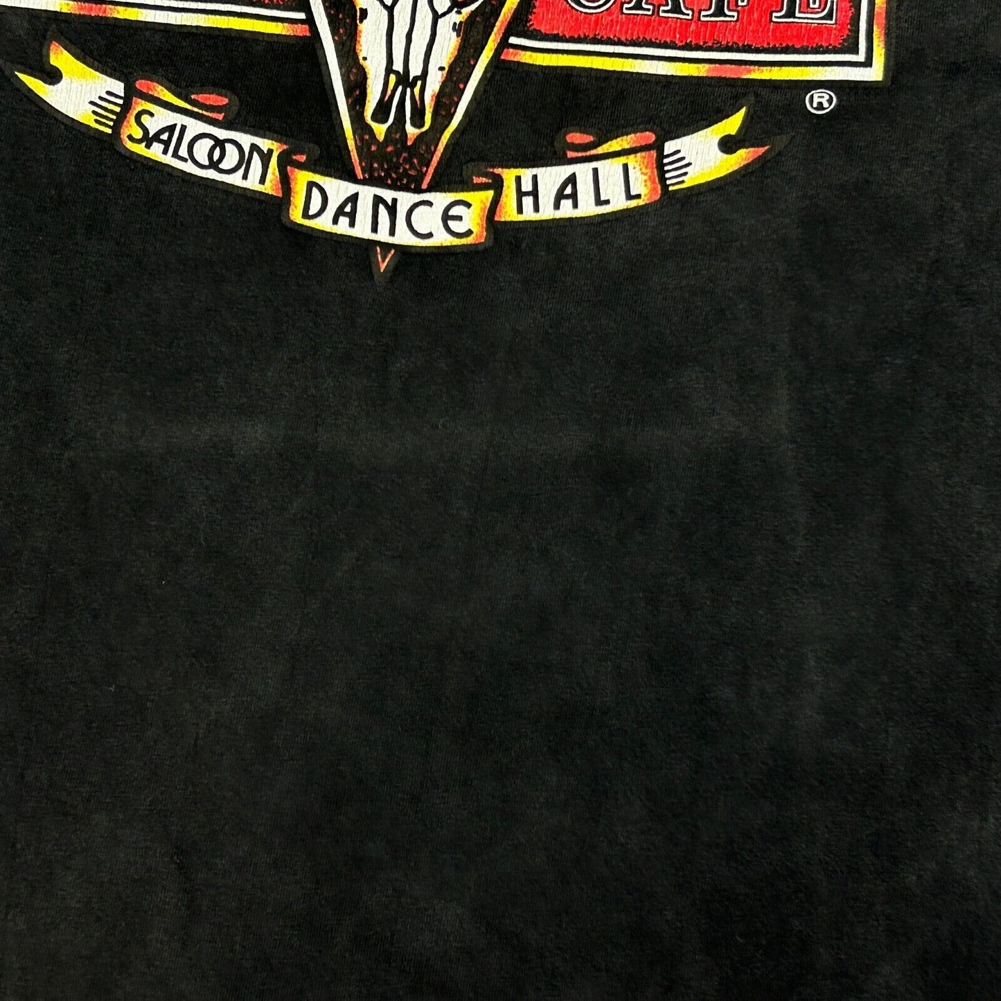 Camiseta vintage de salón de baile Country Rock Cafe para hombre, talla mediana, color negro, estilo bar de los años 90