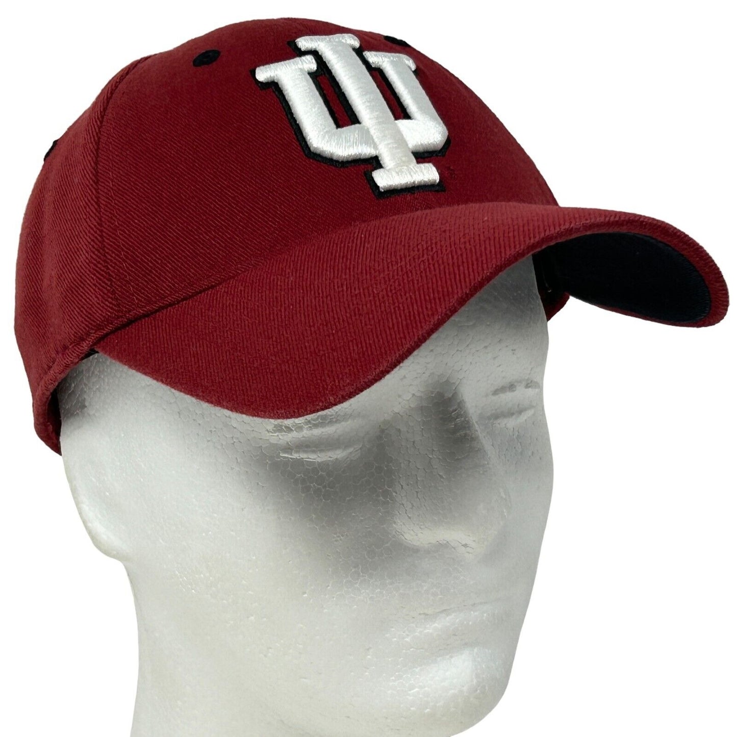 Indiana University Hoosiers Baseball Hat Cap IU NCAA Red One Flex Fitted M/L