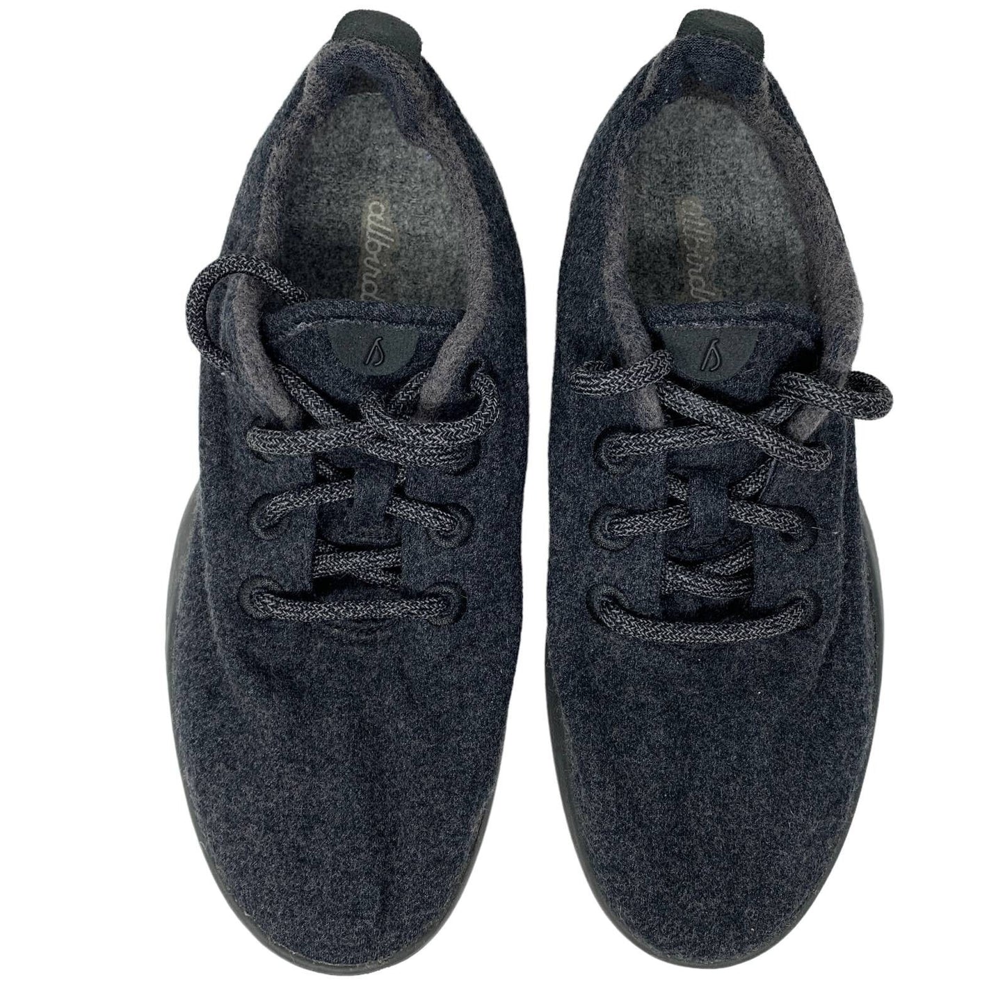 Allbirds Womens Wool Runners Running Shoes Black 0166NVK Low Top Lace Up Size 8