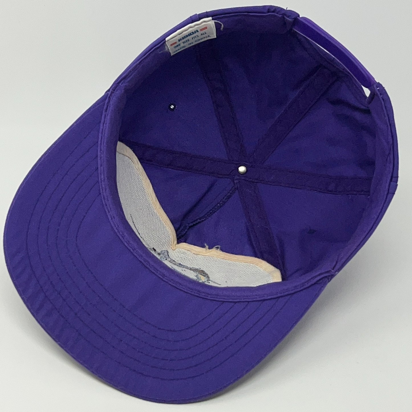 Vintage 90s Cape Hatteras Swordfish Hat Baseball Cap Fishing Snapback Purple