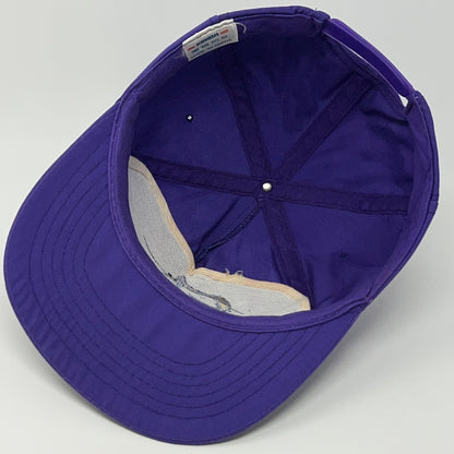 Vintage 90s Cape Hatteras Swordfish Hat Baseball Cap Fishing Snapback Purple