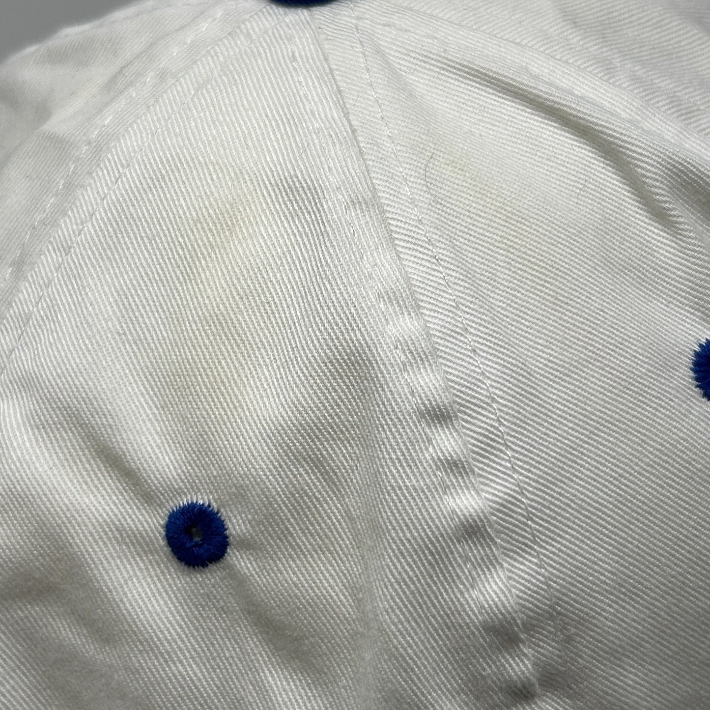 Vintage 90s American Mobile Concrete Hat Baseball Cap 5 Panel Snapback White