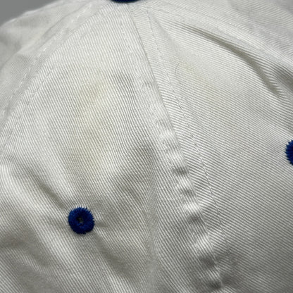 Vintage 90s American Mobile Concrete Hat Baseball Cap 5 Panel Snapback White