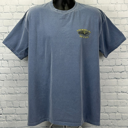 Ambergris Caye Belize T Shirt SCUBA Diving Diver Blue Tee Mens XL X-Large