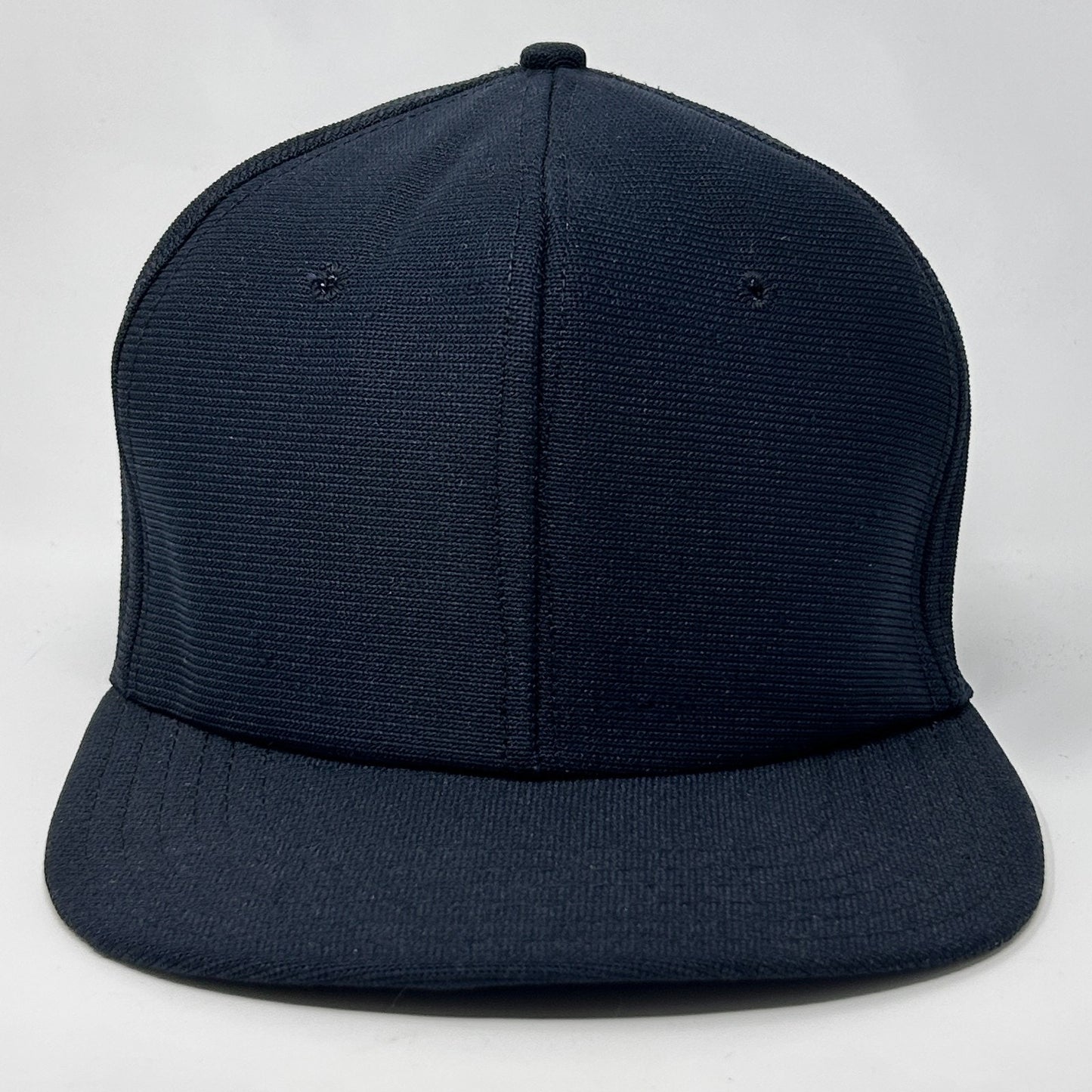 Vintage 80s Solid Blank Hat Baseball Cap Navy Blue Snapback 6 Panel Made In USA