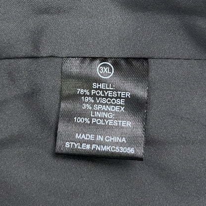 Fashion Nova Men Relaxed Upper East Side Full Zip Jacket Gray Mens 3XL XXXL