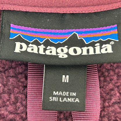 Patagonia Mujer Better Sweater Chaqueta Polar 1/4 Zip Jersey Rojo 25618 Mediano