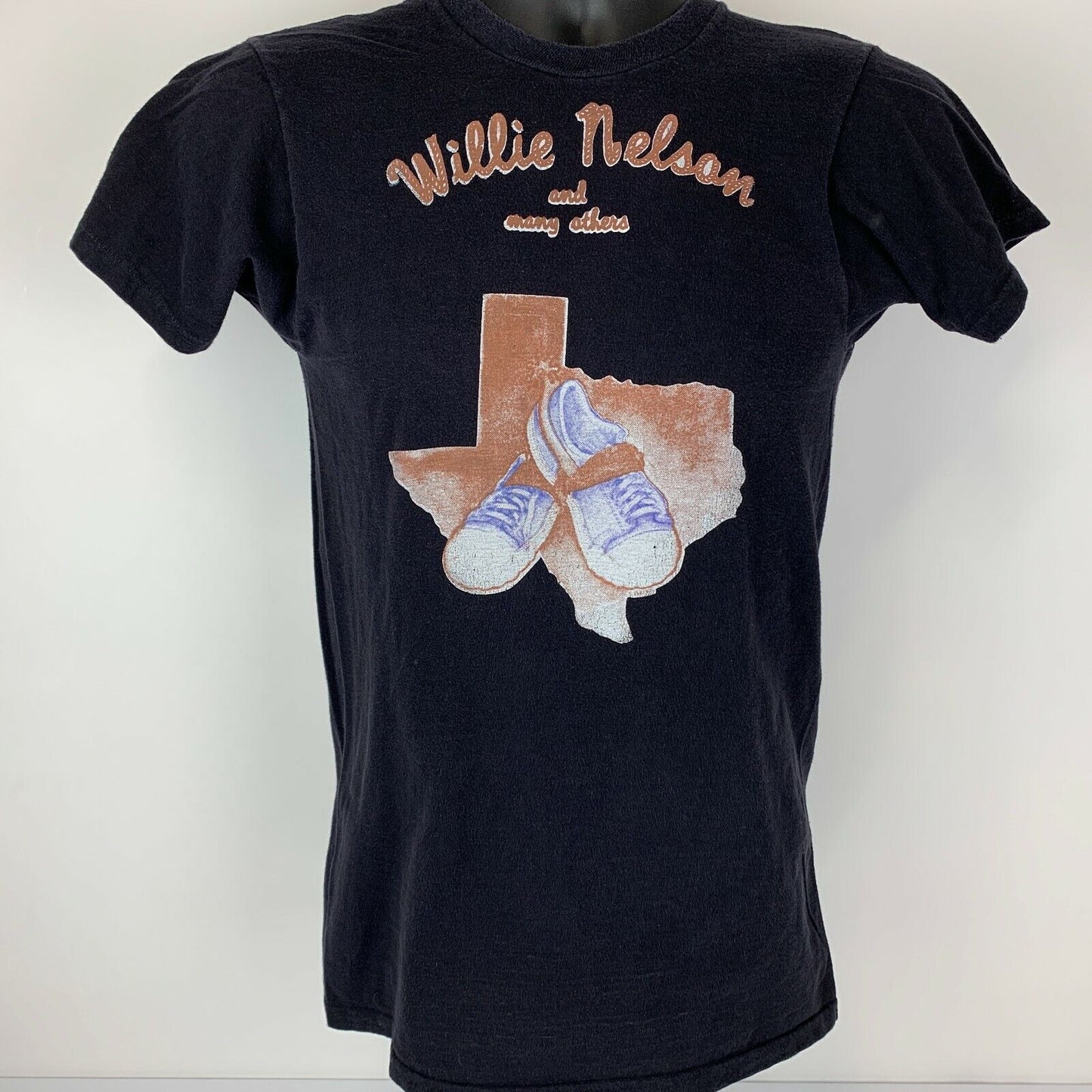 Willie Nelson Lone Star Beer Vintage 70s T Shirt Small 1974 Texas Concert USA