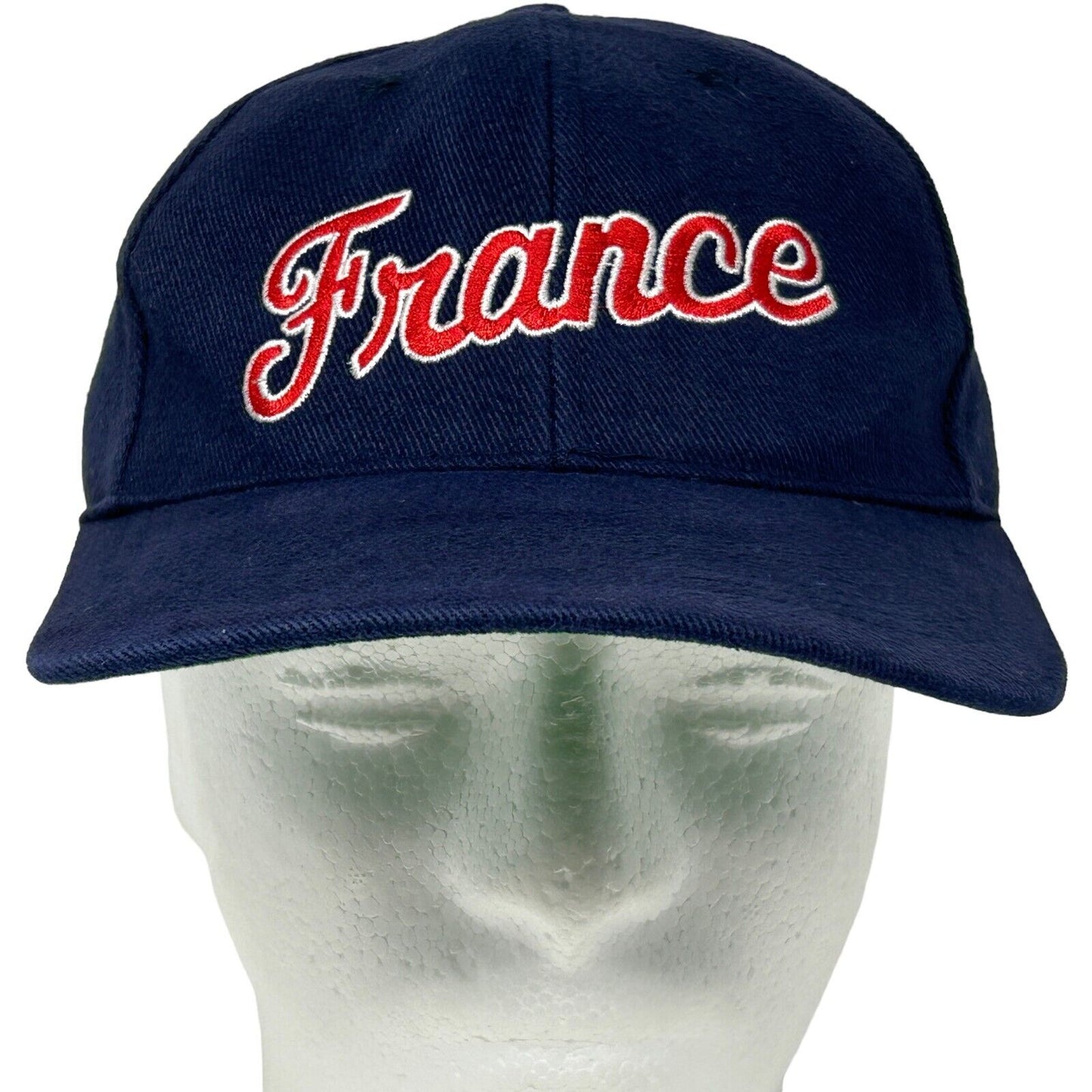 Gorra de béisbol francesa de algodón azul Ksar con seis paneles y cierre a presión