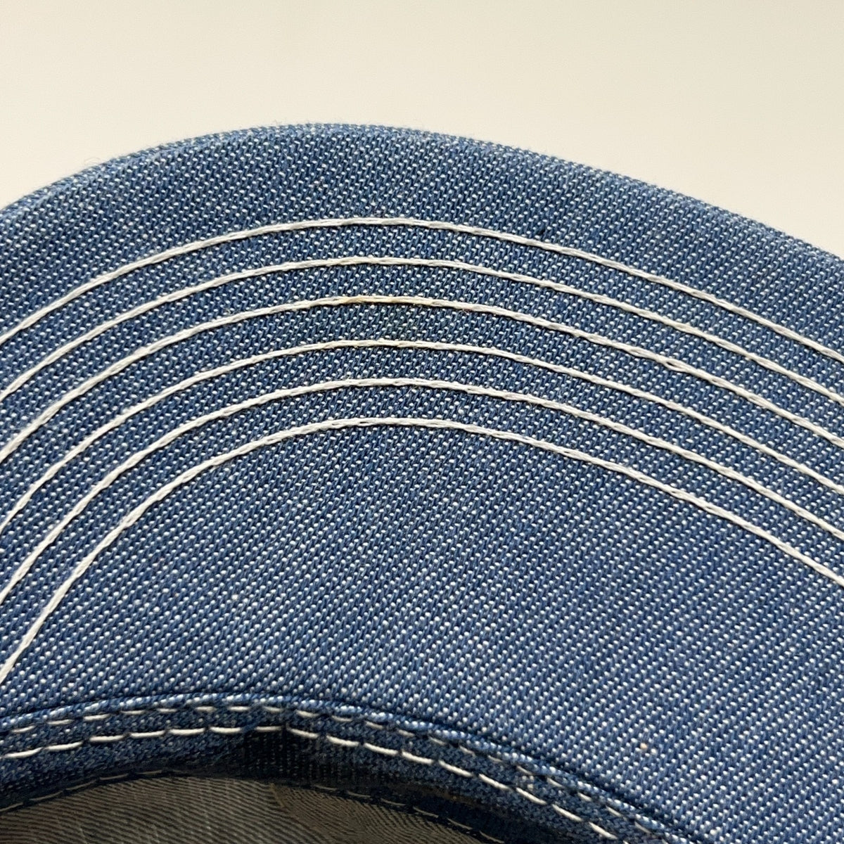 Vintage Contracting Material Co Wheeling Illinois Denim Trucker Hat Baseball Cap