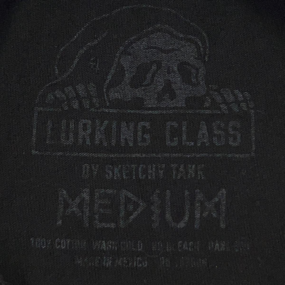 Lurking Class Sketchy Tank Free Your Mind Skull T Shirt M Medium Black Skater