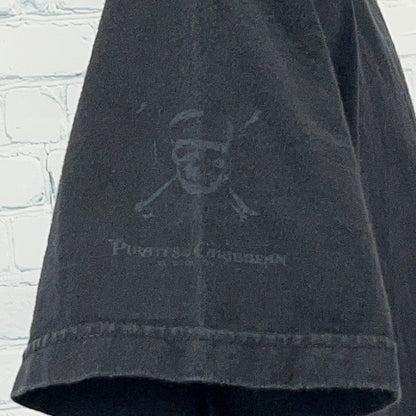 Vintage Pirates of the Caribbean T Shirt At Worlds End Las Vegas Black M Medium
