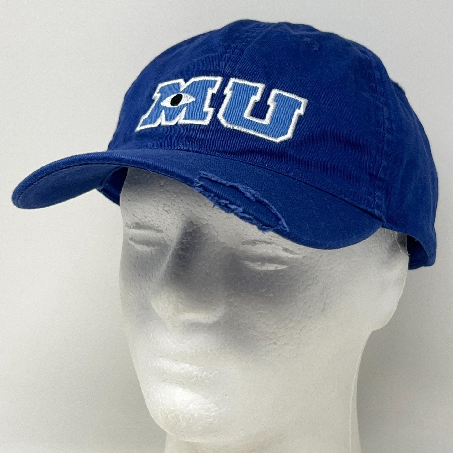 Monsters University MU Hat Baseball Cap Disney Parks Monsters Inc Strapback Blue
