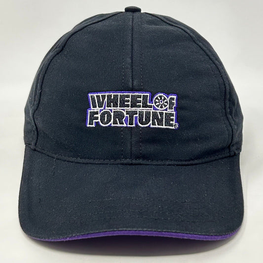 Vintage Wheel of Fortune Hat Baseball Cap TV Game Show 90s USA Snapback Black - Neon Vintage