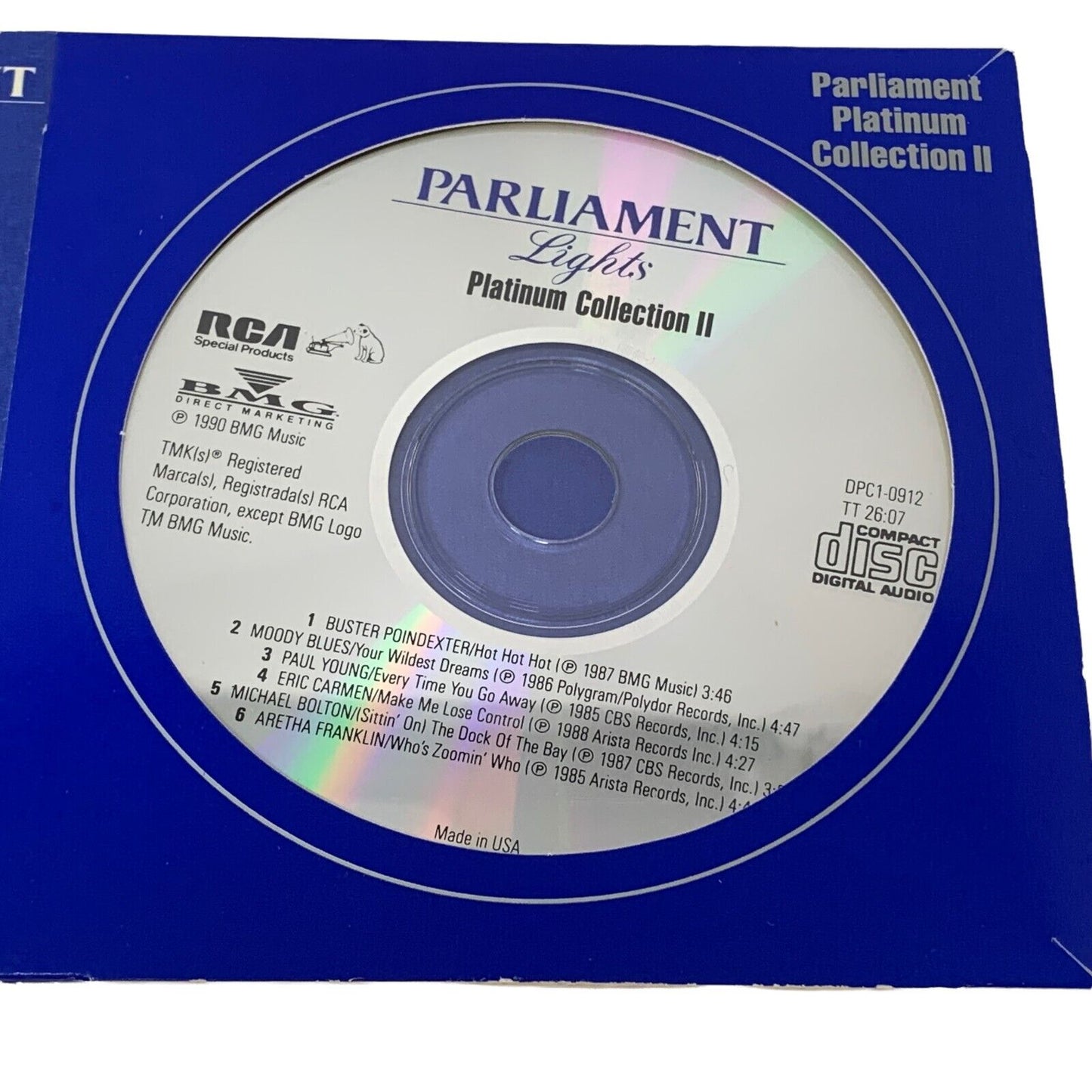 Parliament Lights Cigarettes CD Vintage 90s Compact Disc Philip Morris Giveaway