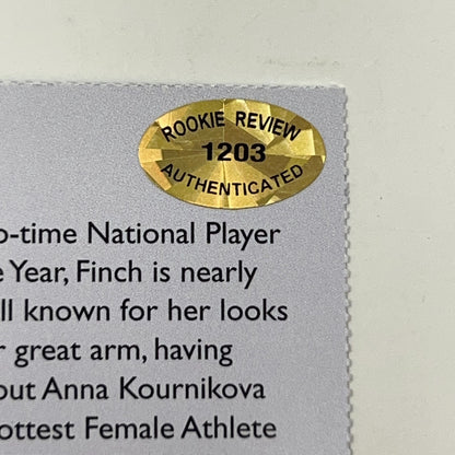 Jennie Finch Autographed Trading Card 2003 Rookie Review Signed Authenticated