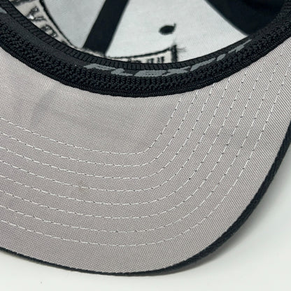 Homeboy Industries Hat Baseball Cap 6 Panel Black On Black FlexFit S-M