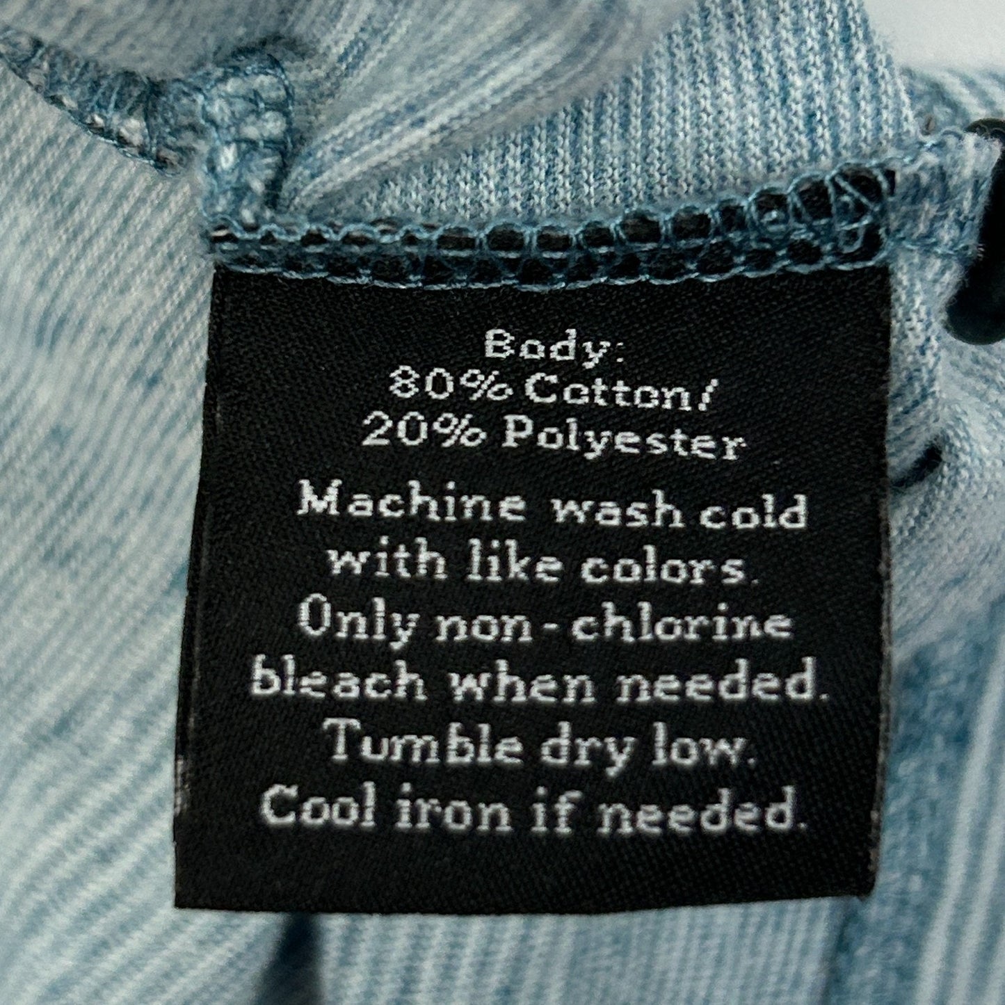 Rock & Republic Polo Shirt Short Sleeve Pocket Striped Blue L Large