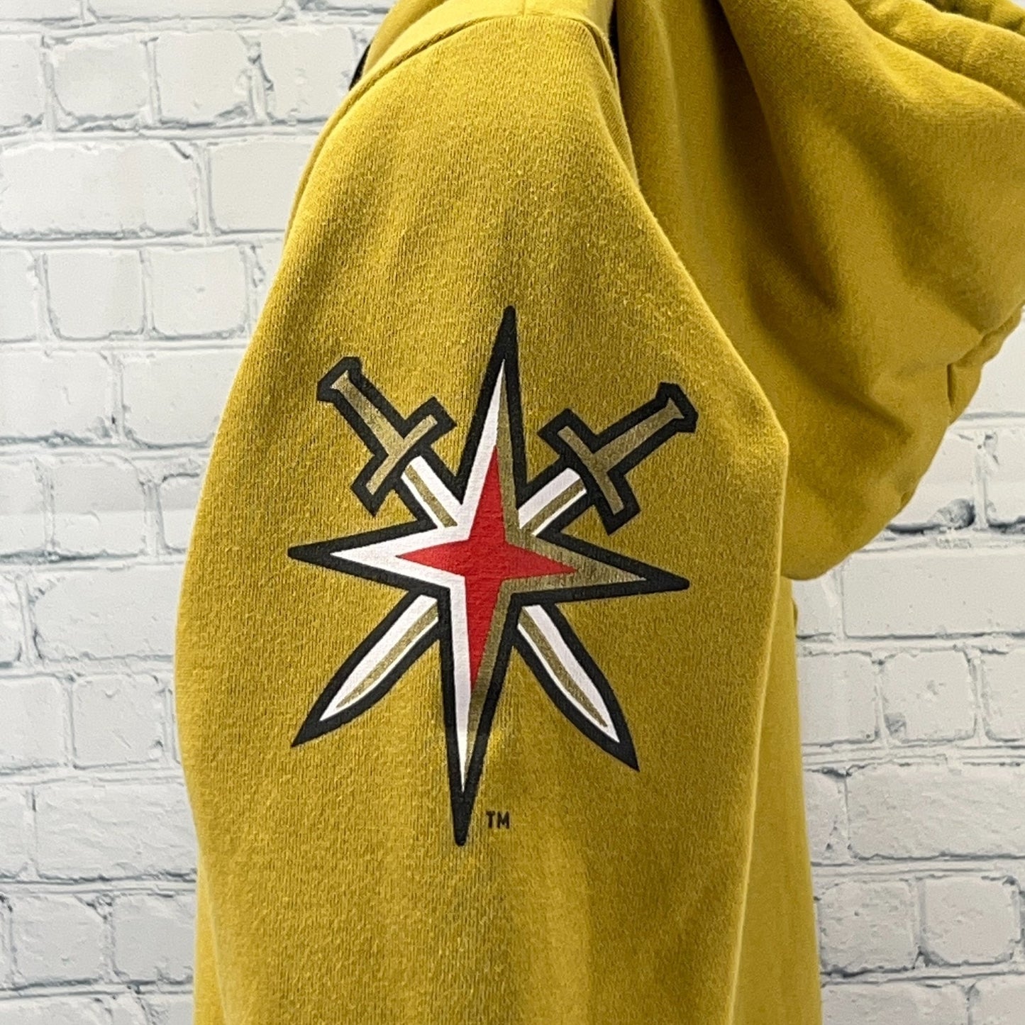 Las Vegas Golden Knights Hoodie Hooded Sweatshirt NHL Hockey Yellow S Small