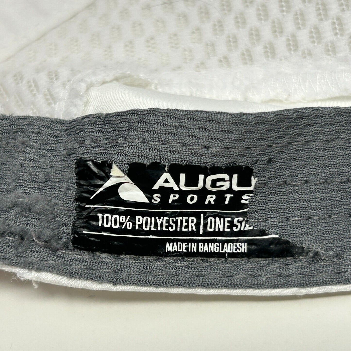 Augusta Lightweight Running Hat White Runners Triathlon Marathon Baseball Cap