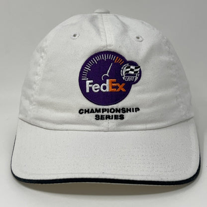 White American Needle Cap featuring embroidered FedEx logo and Championship Series detail on the front.