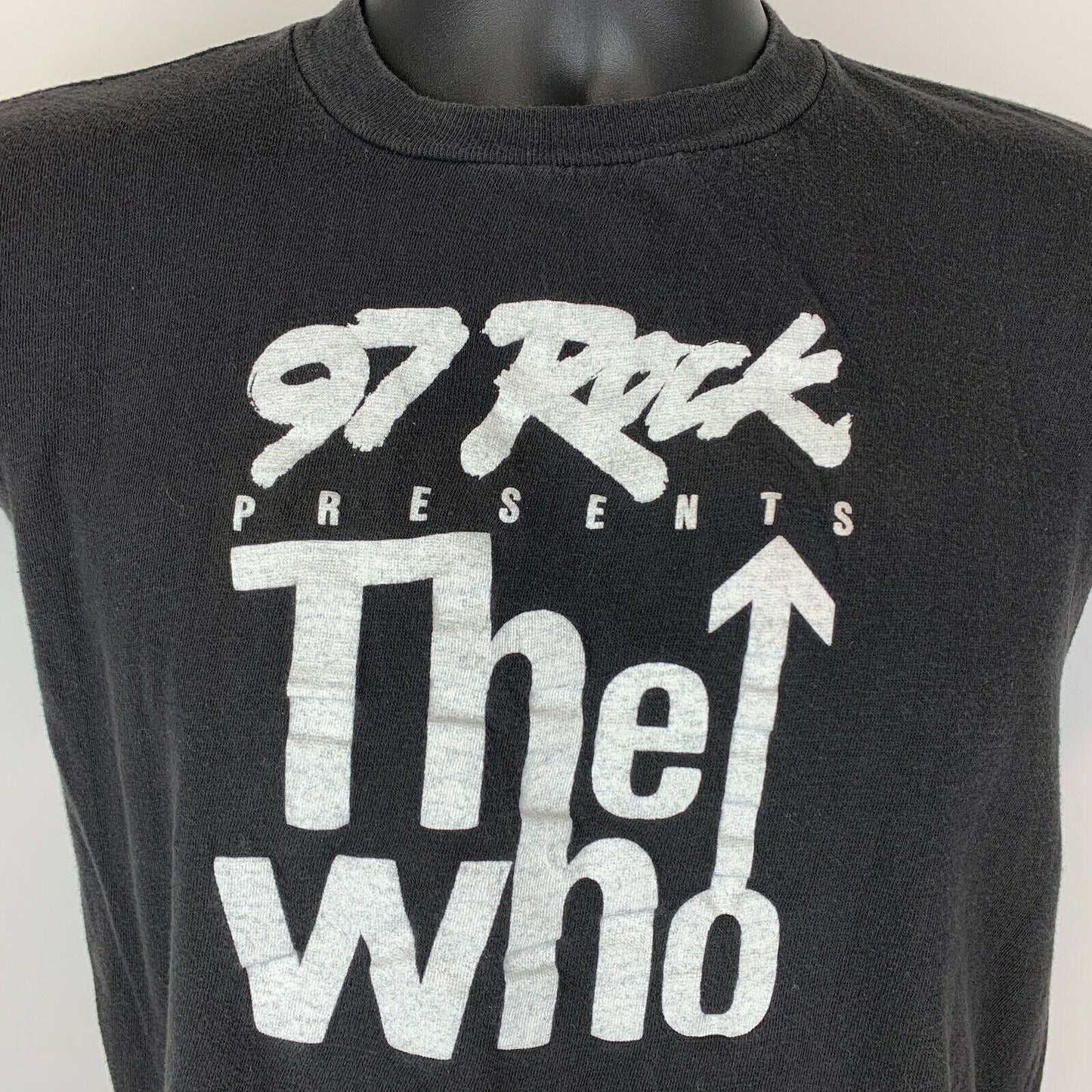 Camiseta vintage de los años 80 de la gira de The Who de 1982, talla XS, gira de despedida, concierto en Houston, Schlitz