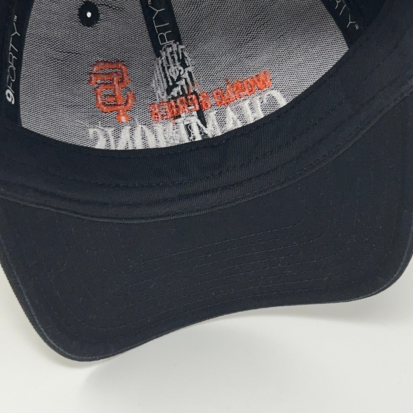 San Francisco Giants 2014 WS Champions Hat Baseball Cap New Era Black Strapback