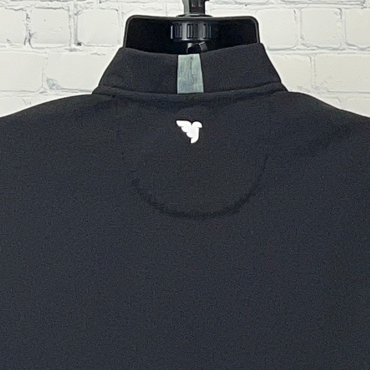 Macade Golf Heath Bomber Henley Shirt Mens L Large Black Short Sleeve Stretch