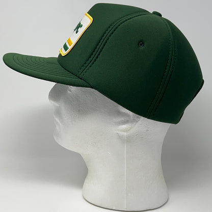 Vintage 80s MPC Patch Trucker Hat Baseball Cap Snapback Green Full Foam