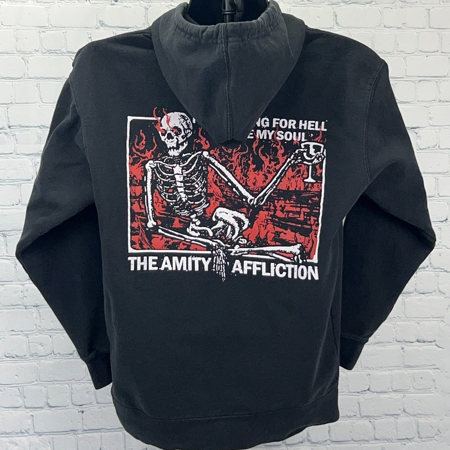 The Amity Affliction Hoodie Hooded Band I See Dead People Black Unisex M Medium