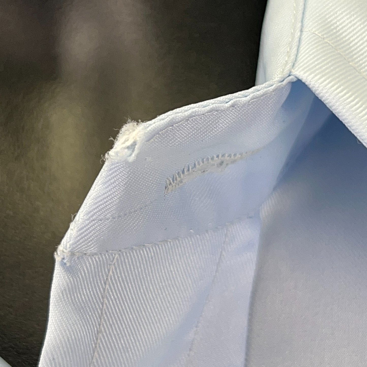 Vintage 70s Landmark Button Front Dress Shirt 15 1/2 M Medium Big Collar Disco