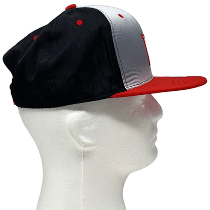 拉斯维加斯按扣帽子黑色红色白色赌场赌博 6 六片棒球帽