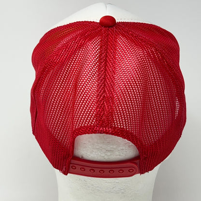 Vintage 90s Mel Tillis Signed Trucker Hat Baseball Cap Autographed Snapback Red