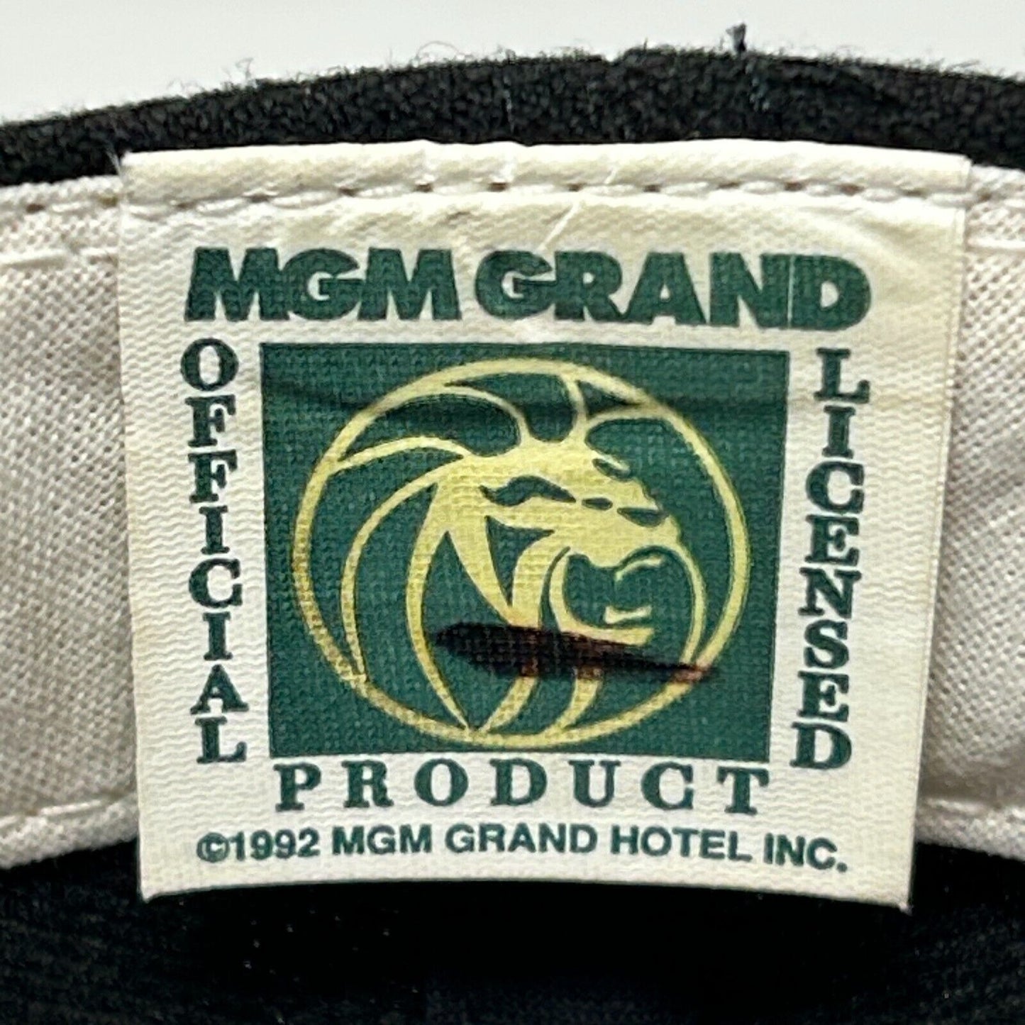 Vintage MGM Grand Las Vegas Baseball Hat Cap King Looey Casino Snapback Black