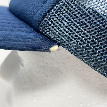 Vintage Trucker Cap Hat in Navy Blue with Adjustable Size Back View