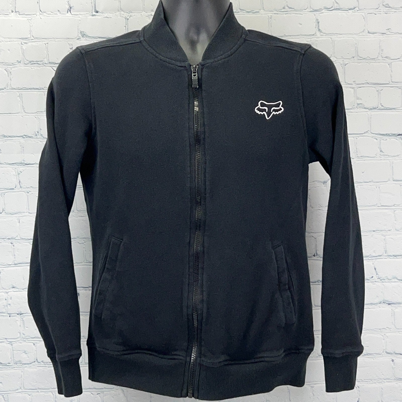 Fox Racing Jacket Black Size Medium Front View